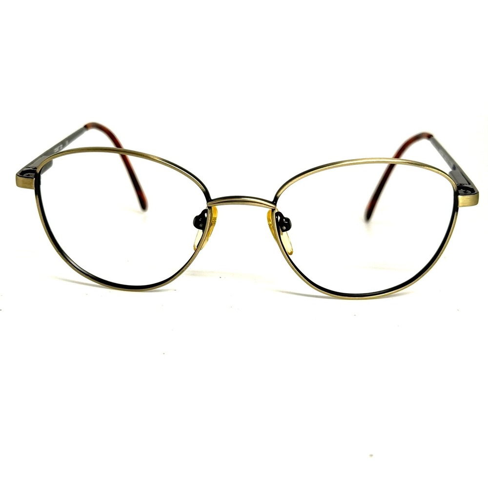 Coast 331 Antique Goldโ Eyeglasses Frames 51-17-135 Oval Metal Vintage Style
